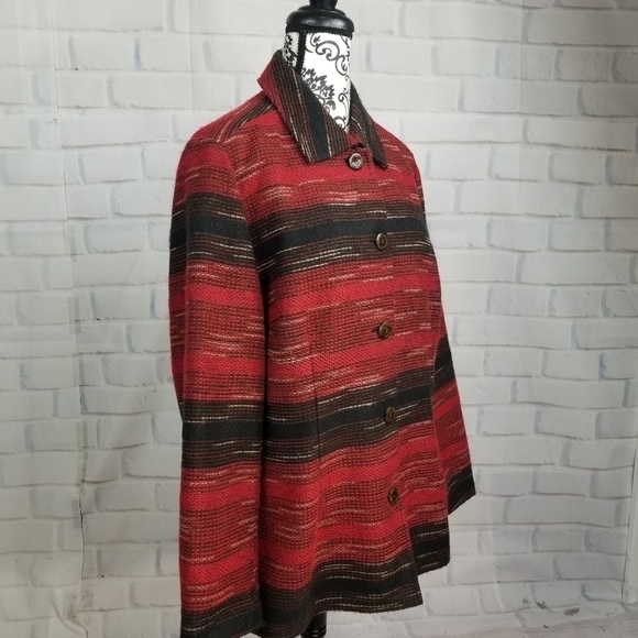 Coldwater Creek button front geo print jacket - Picture 5 of 10